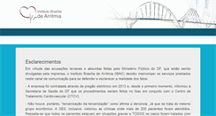 Desktop Screenshot of institutobrasiliaarritmia.com.br