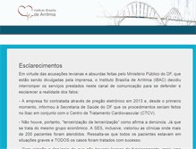 Tablet Screenshot of institutobrasiliaarritmia.com.br